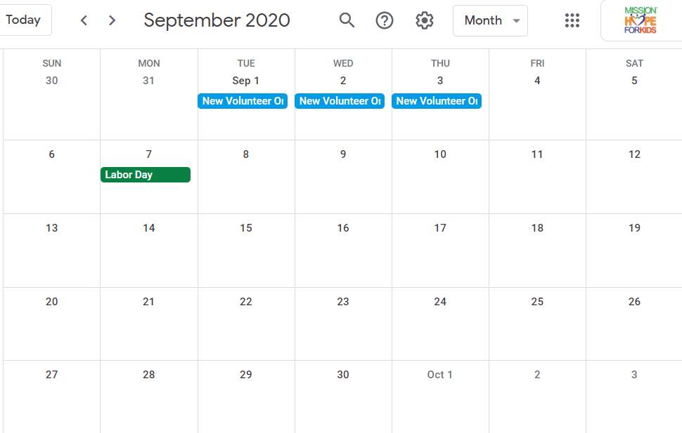 New Volunteer Orientation Hope Academy for Kids